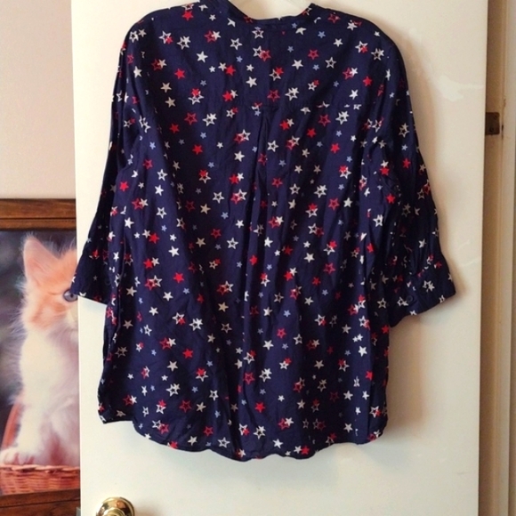 Woman's Button Down Blouse - Picture 4 of 5